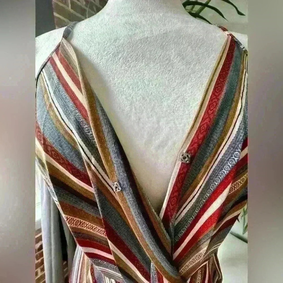 BCBGeneration Striped Midi Dress-Size S - Picture 6 of 10